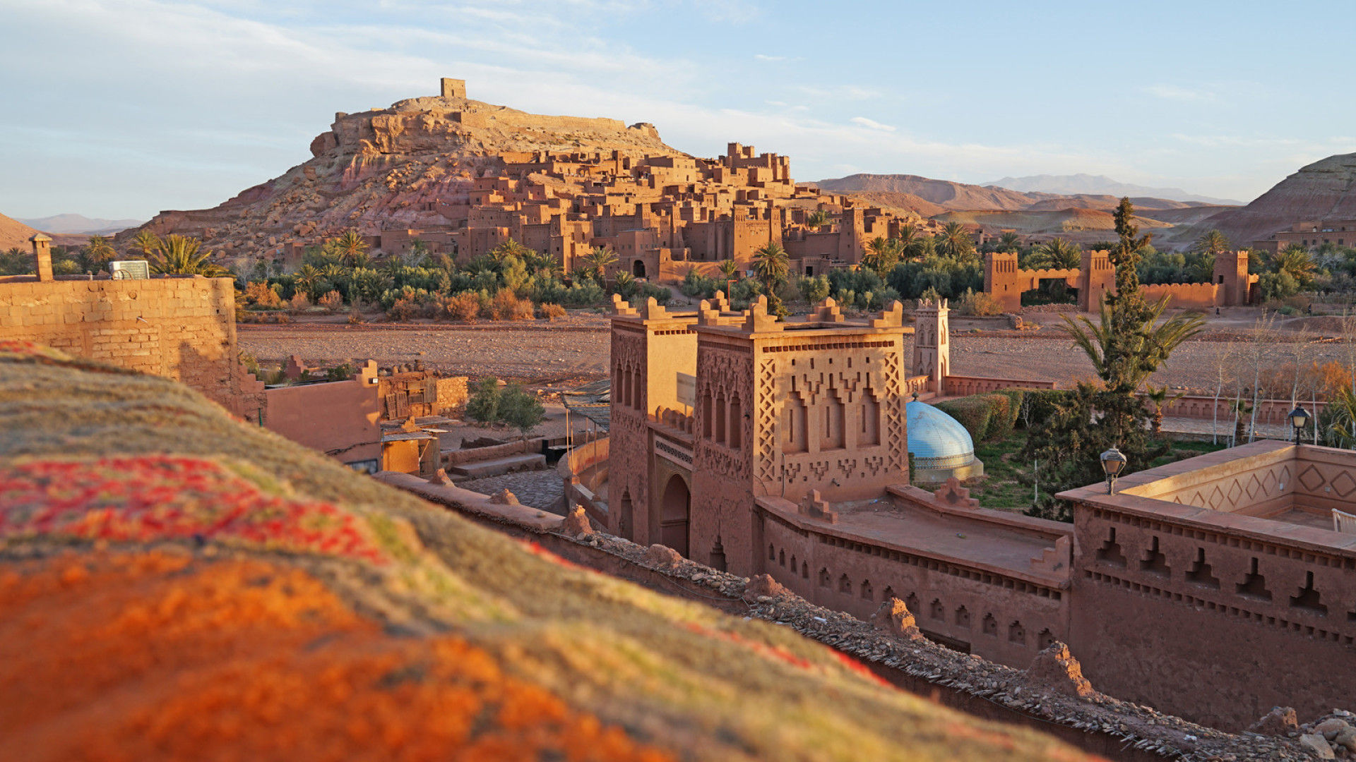 Vista de Aït Benhaddou, joia histórica de Marrocos