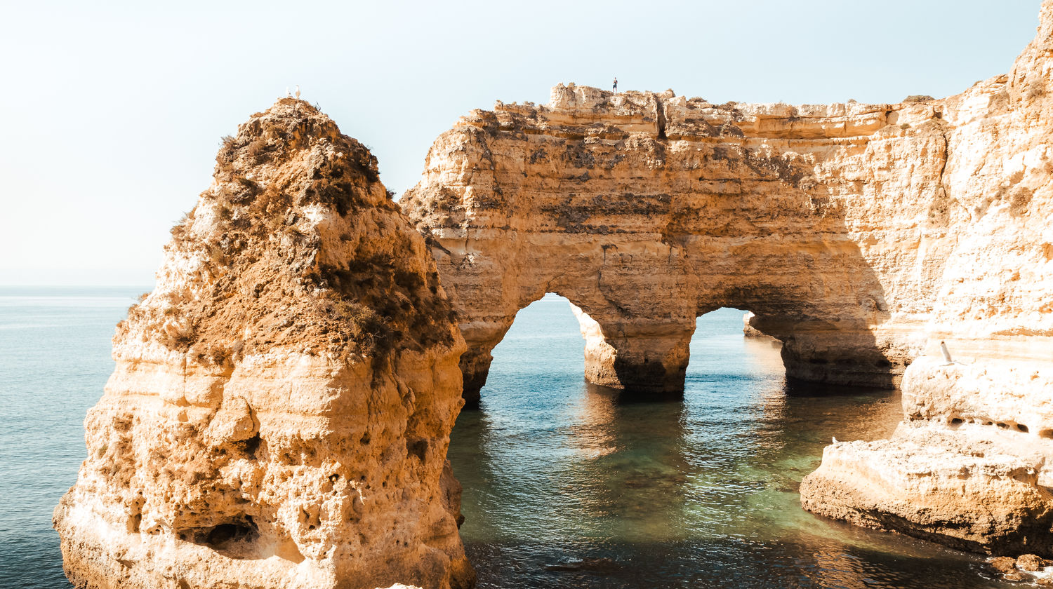 Heart Shaped Rock at Praia da Marinha, Algarve