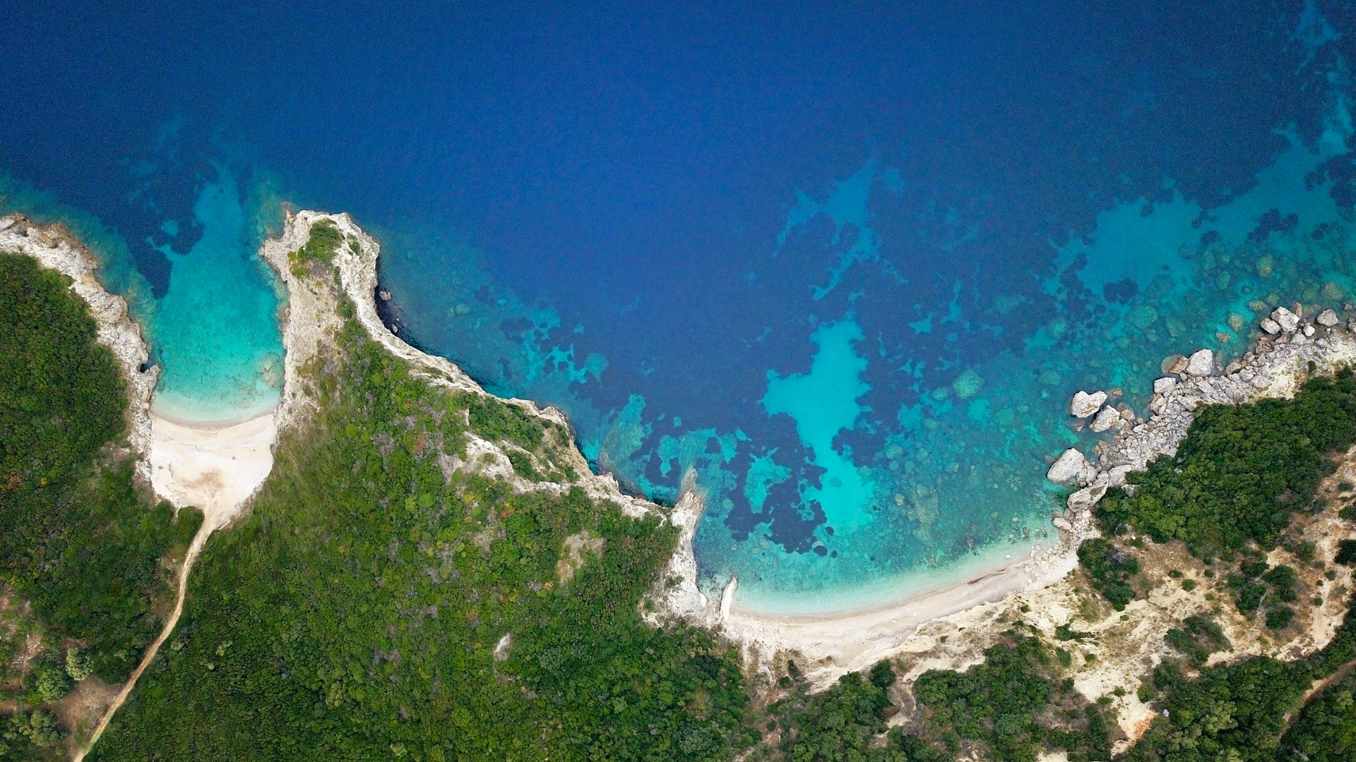 Coast of Corfu Island