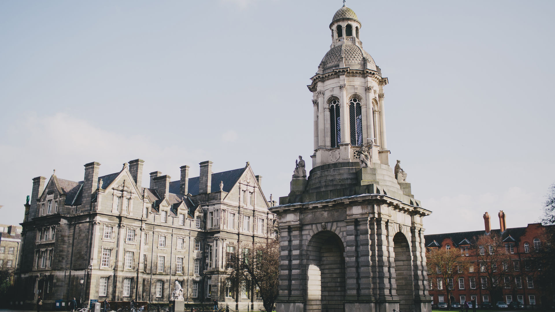 The Trinity College campus in Dublin, Ireland