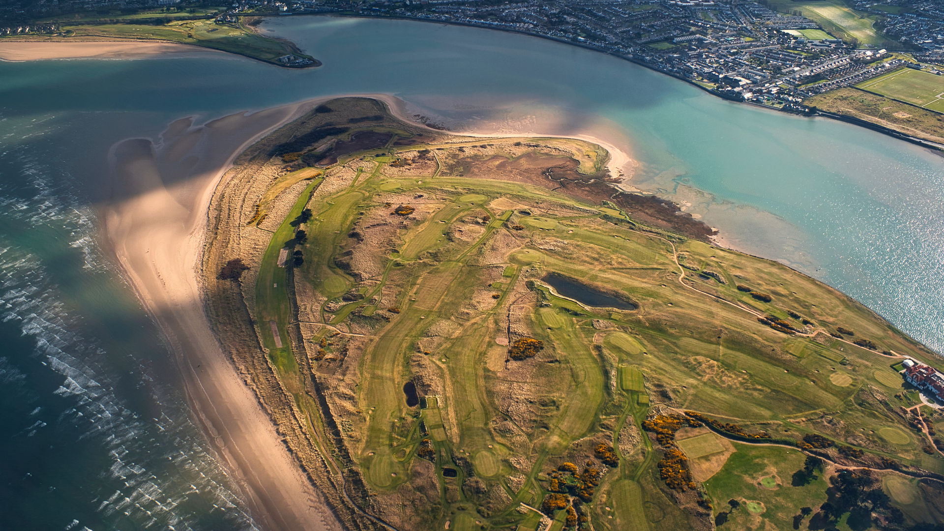 Irish coast near Dublin city, Ireland