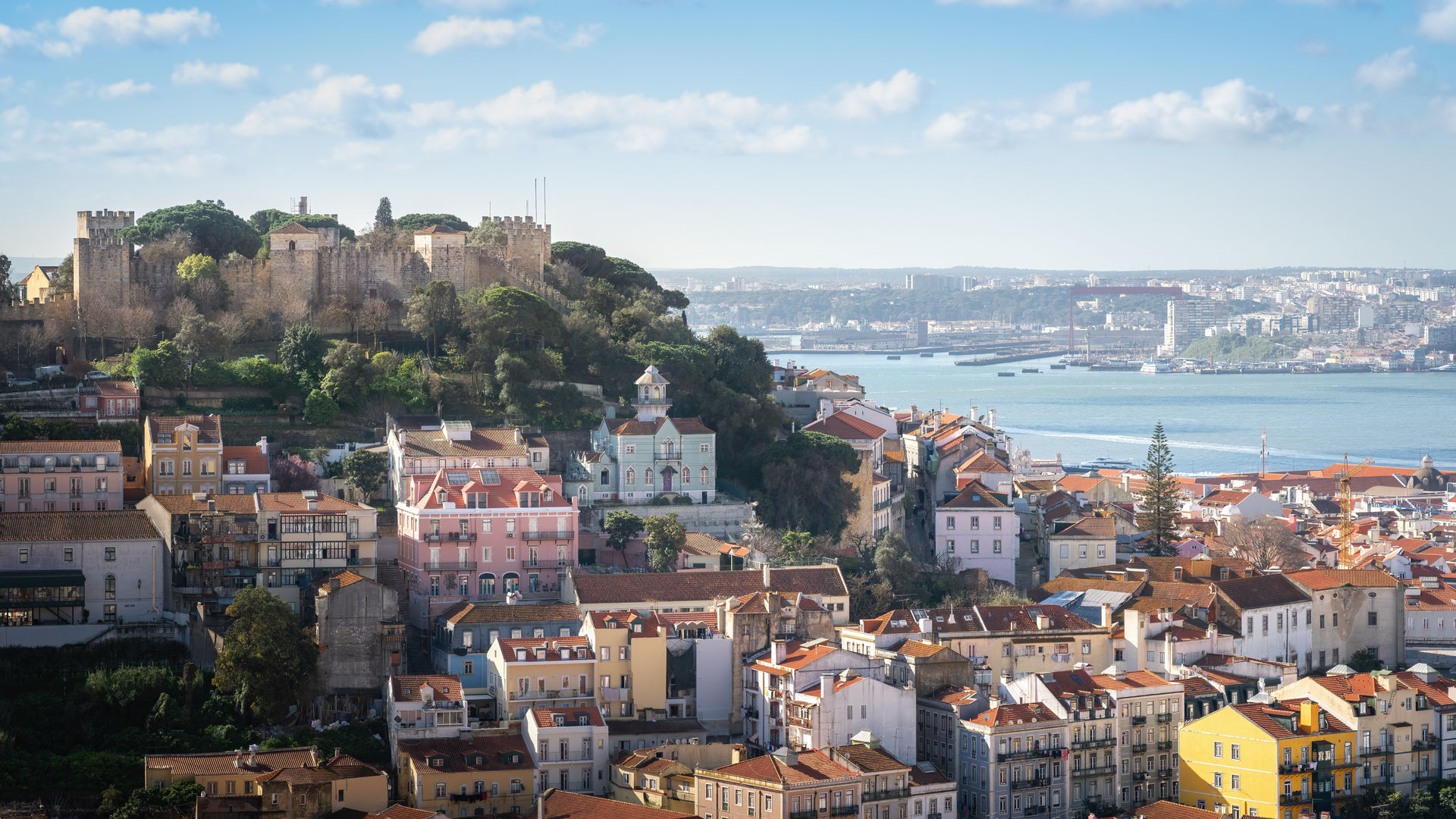 Lisbon's Skyline with Castelo de São Jorge