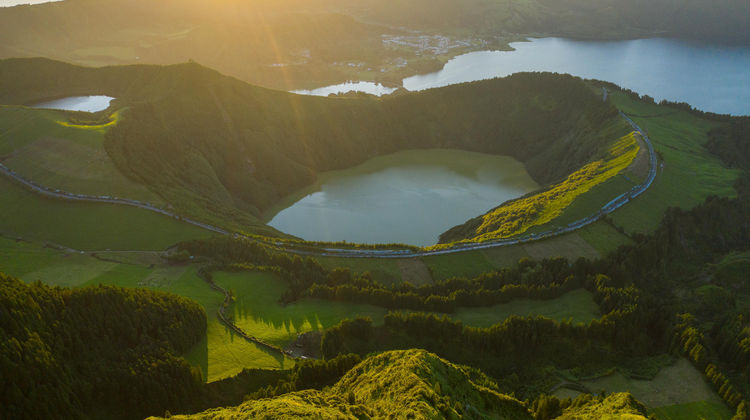 Sete Cidades Lakes from Miradouro da Grota do Inferno, São Miguel Island