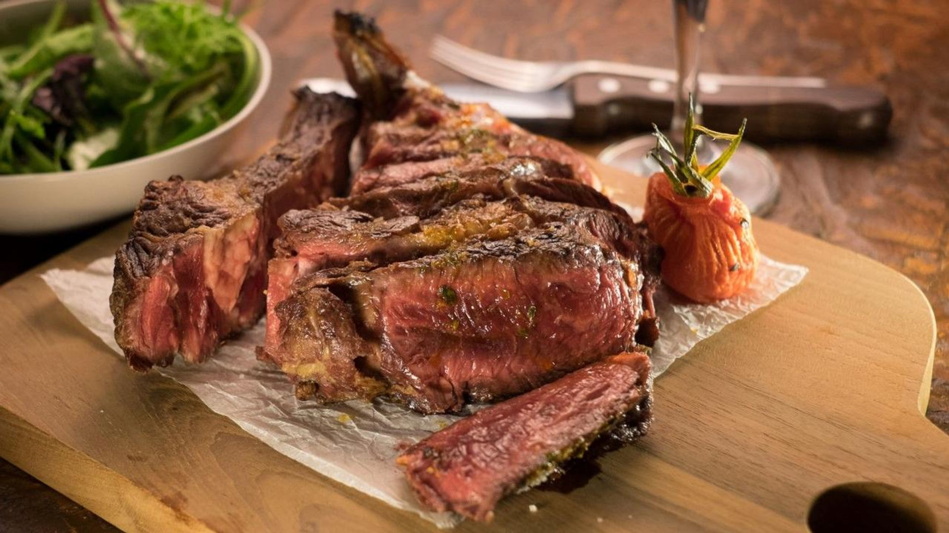 Hearty meal at À Terra Restaurant