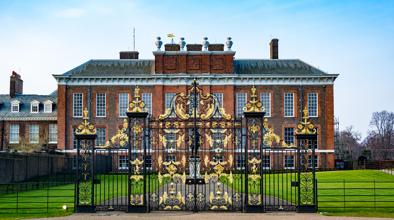 Gate of Kensington Palace, London, England