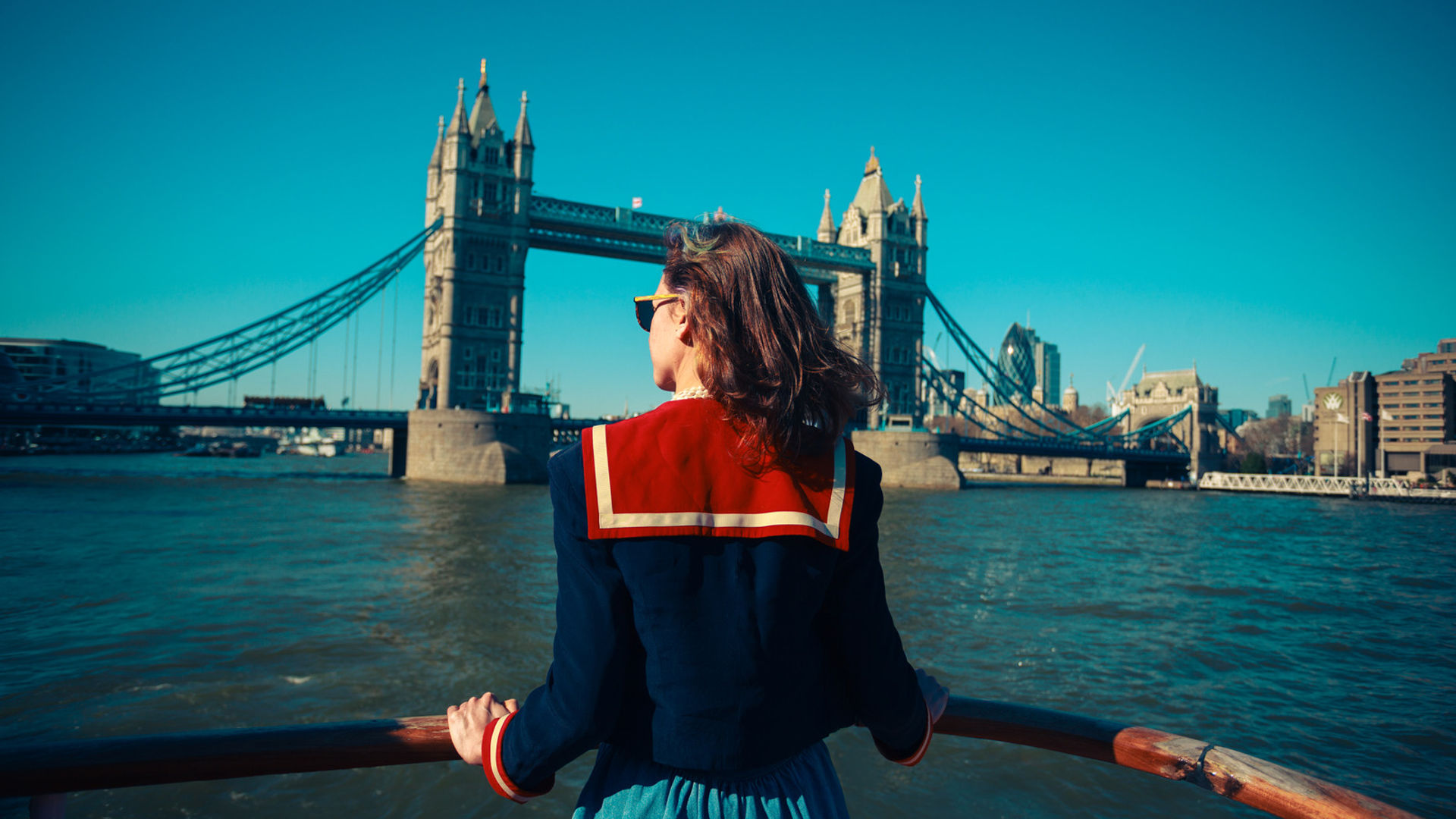 Tower Bridge and River Thames, London, UK