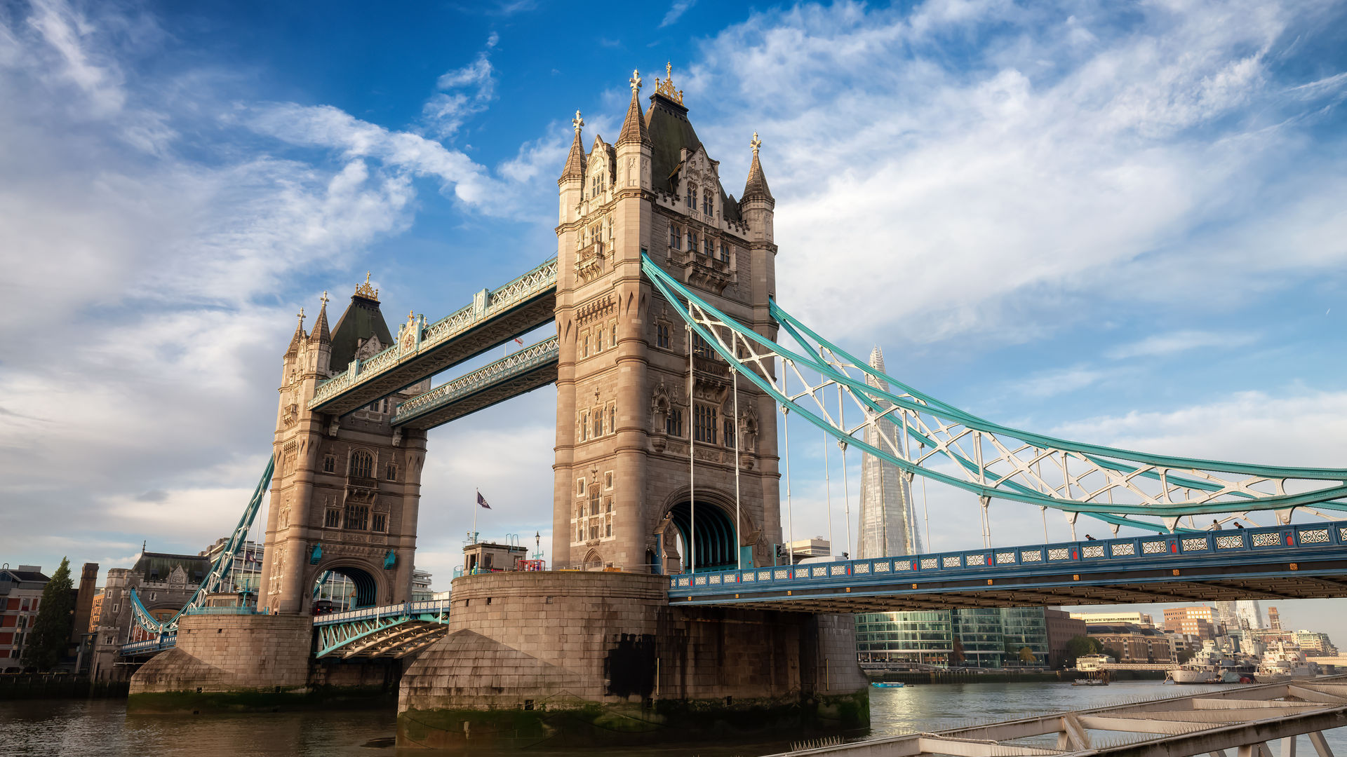 Tower Bridge over River Thames, London, UK