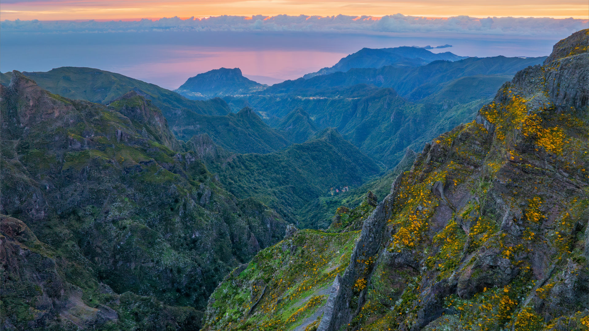 Sunrise in Madeira's Mountains