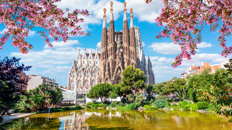 Basilica of the Sagrada Familia in Barcelona, Spain