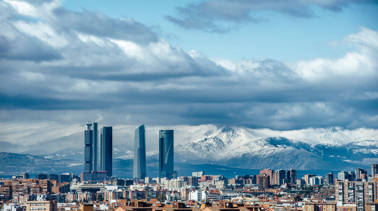 Madrid skyline, Spain