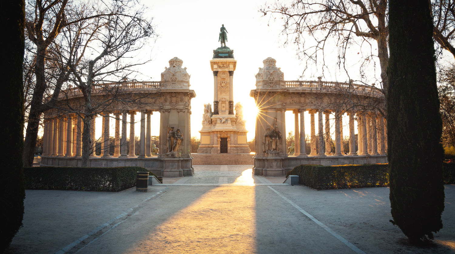 King Afonso XII Monument at El Retiro Park, Madrid, Spain