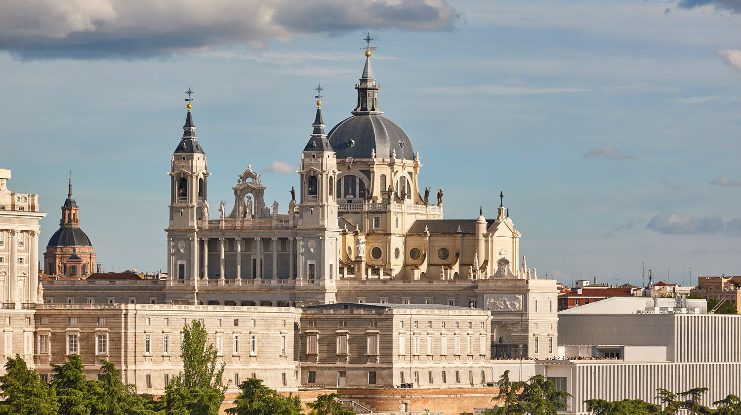 Almudena Cathedral and Royal Palace, Madrid, Spain