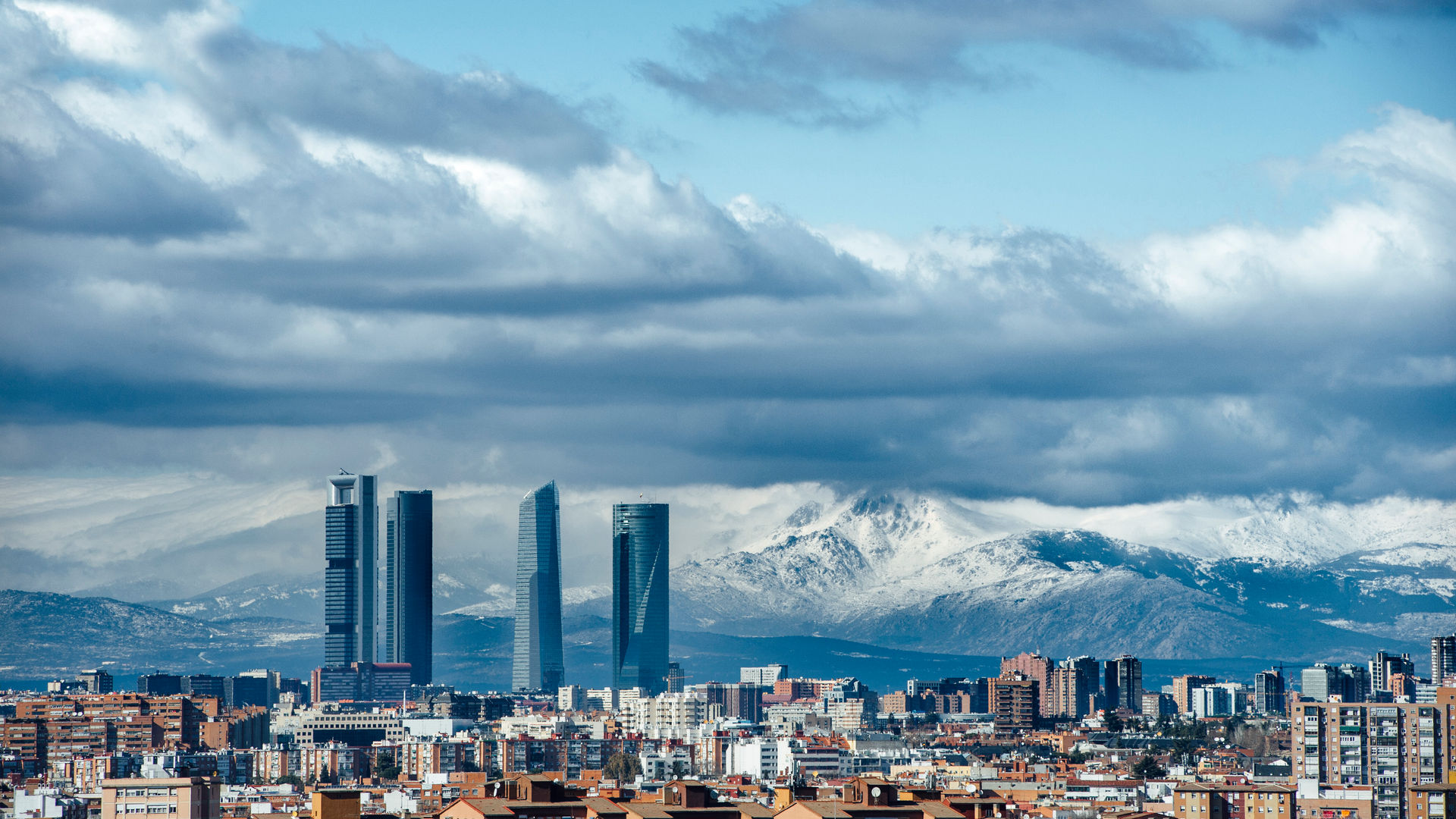 Madrid skyline, Spain