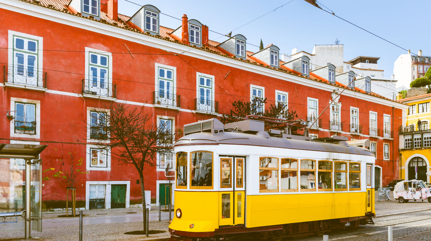 Yellow Tram, Lisbon - Portugal