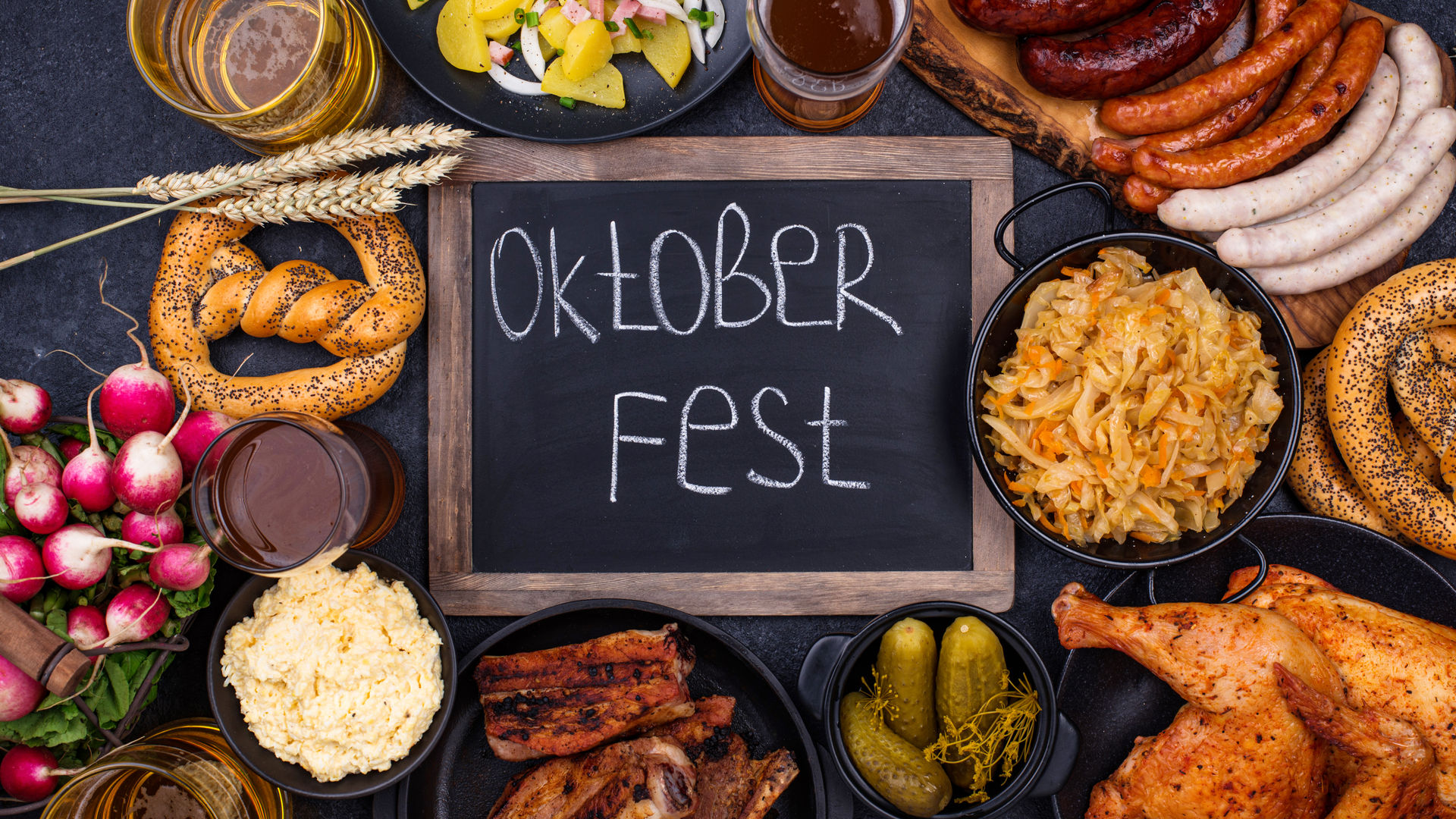 Oktoberfest traditional dishes, Munich, Germany