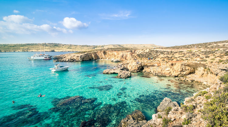 Blue Lagoon in Comino Island, Malta