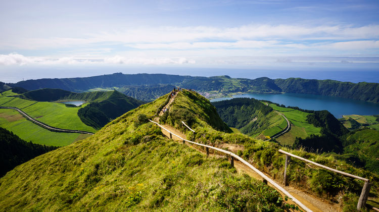 Panoramic View from Miradouro da Boca do Inferno, São Miguel Island