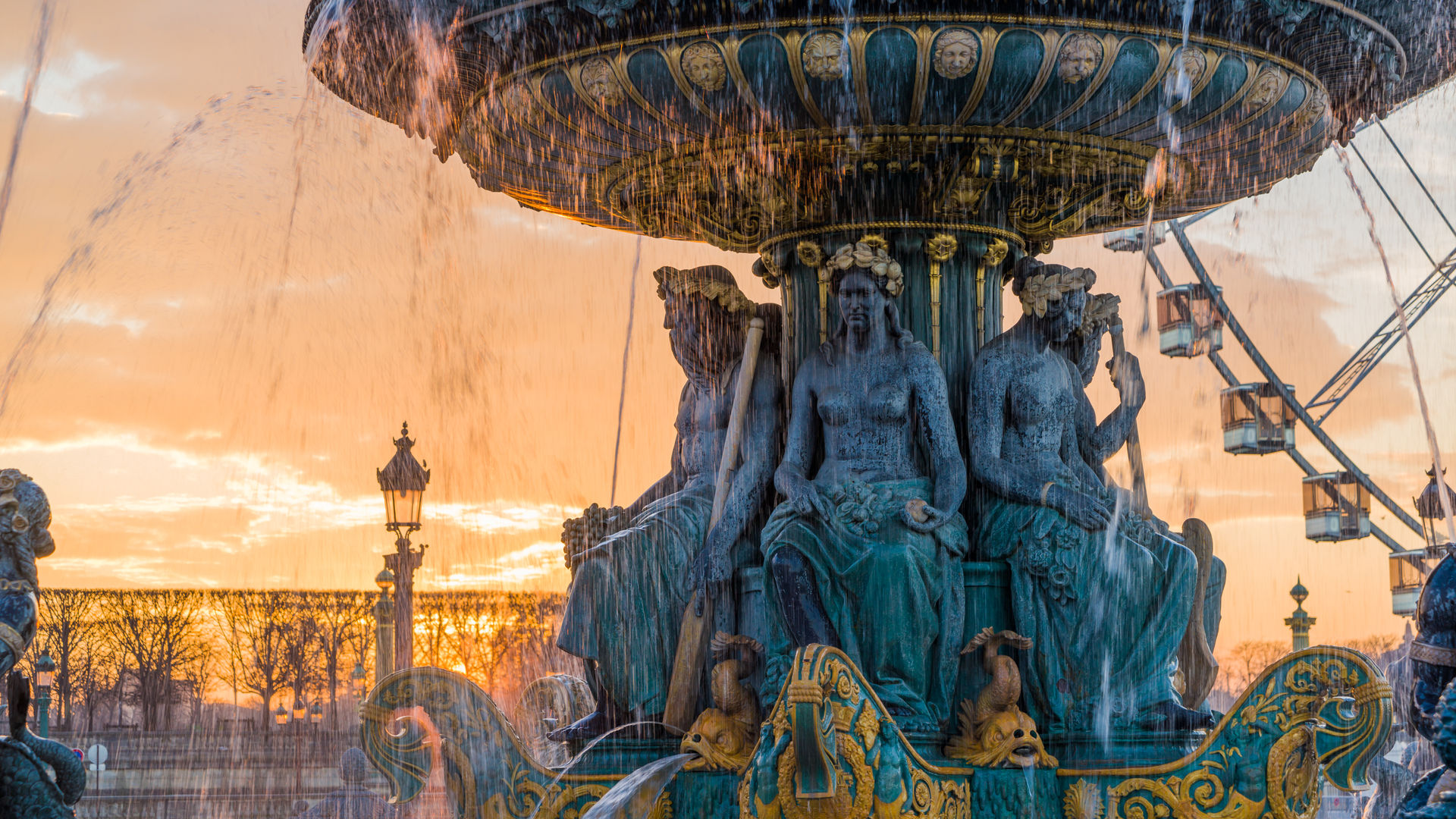 Fountain at Place de la Concorde, Paris, France