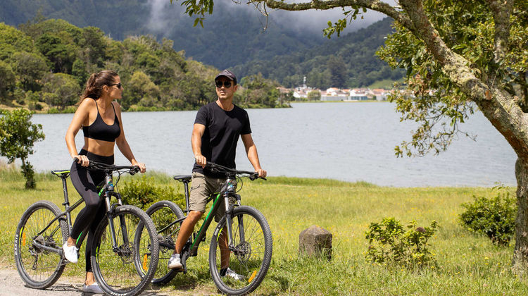 Bike Riding in Sete Cidades, São Miguel Island