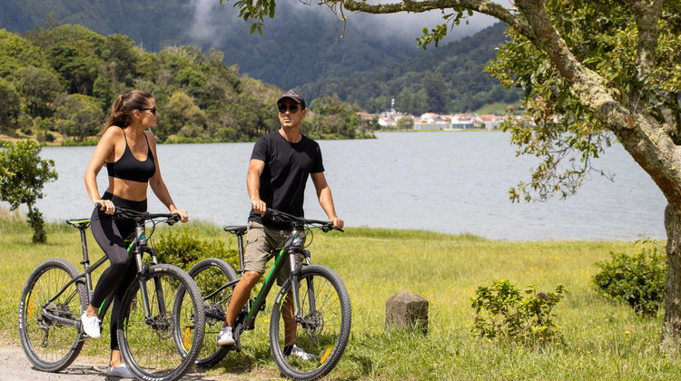 Bike Riding in Sete Cidades, São Miguel Island