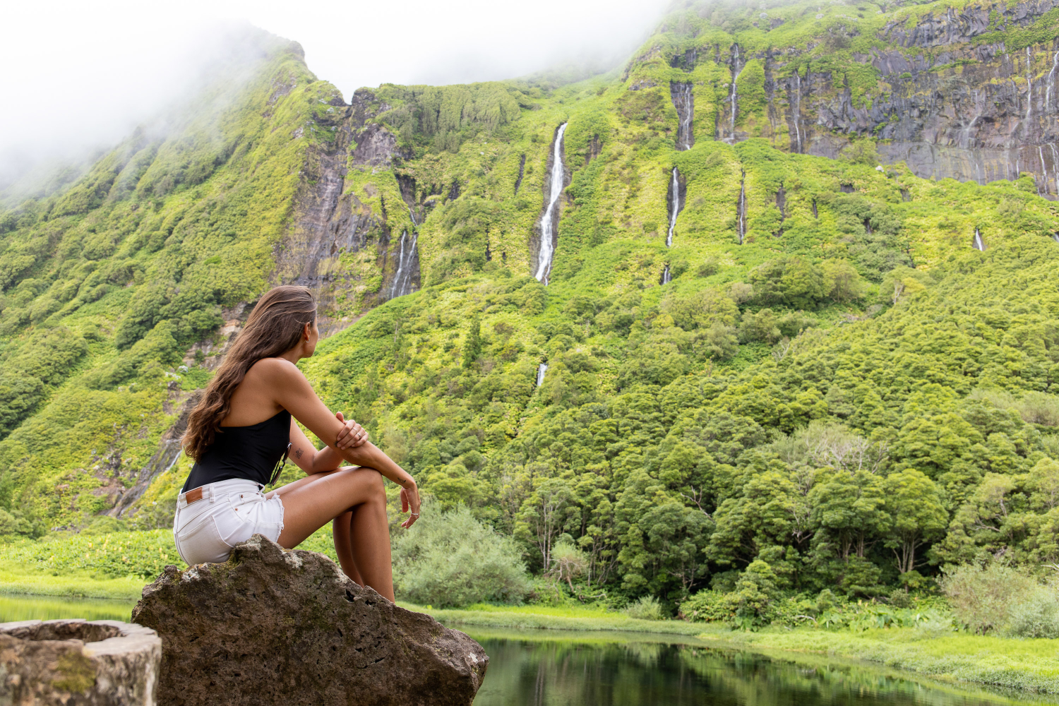 Poço da Ribeira do Ferreiro, Ilha das Flores, Açores, Portugal