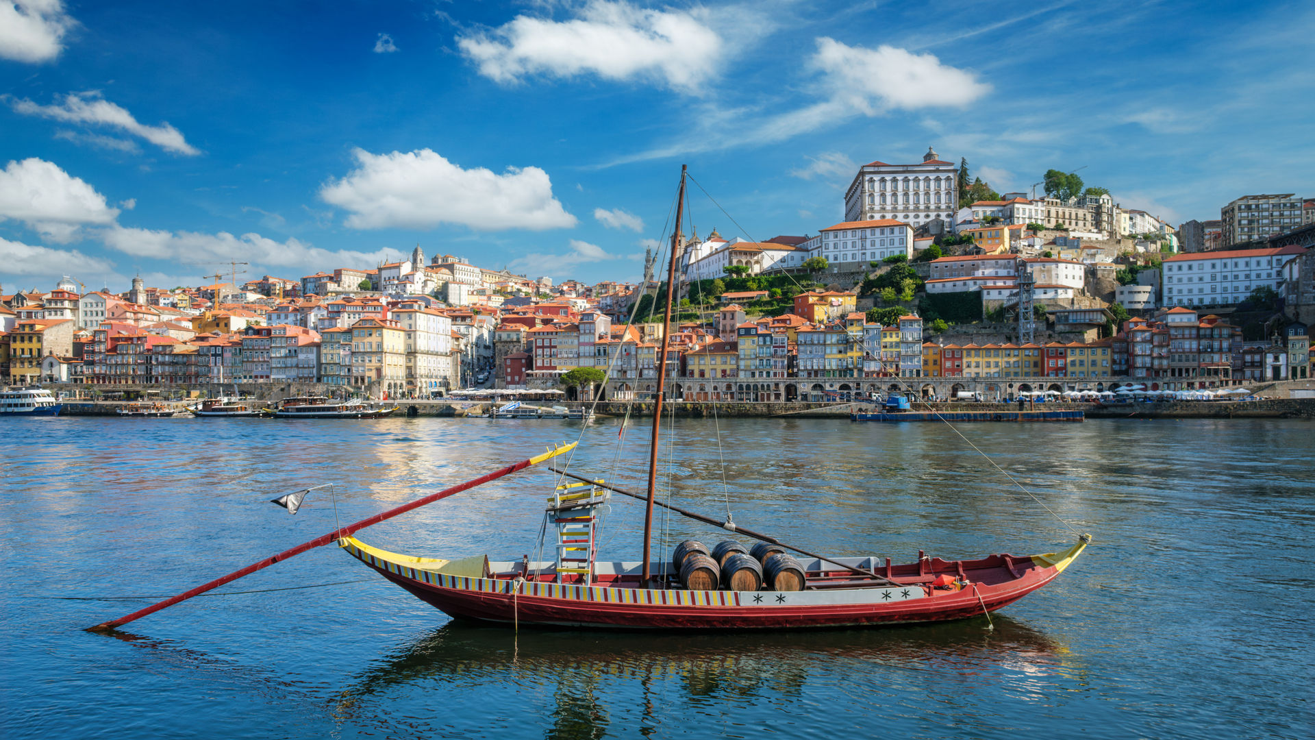 Rabelo boat on the Douro River, Porto