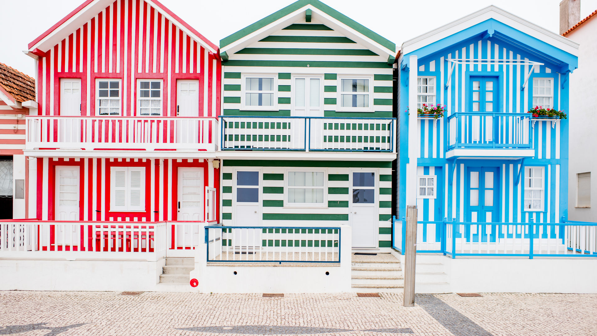 Typical houses in Costa Nova, Aveiro