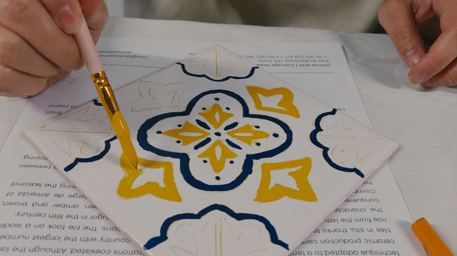 <b>Tile Painting in Downtown Porto (Included)</b>
