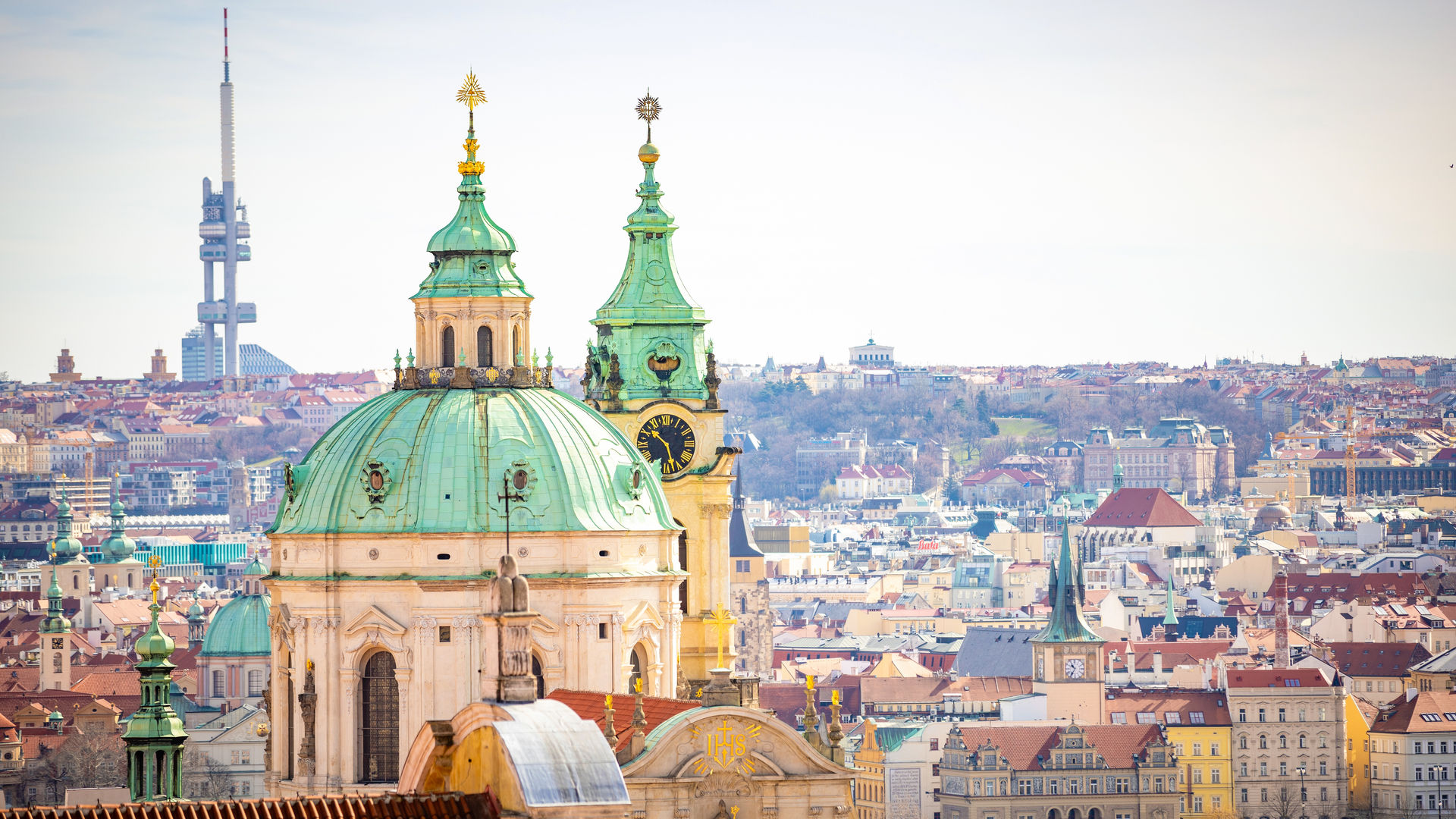 Panoramic view of Prague, Czech Republic