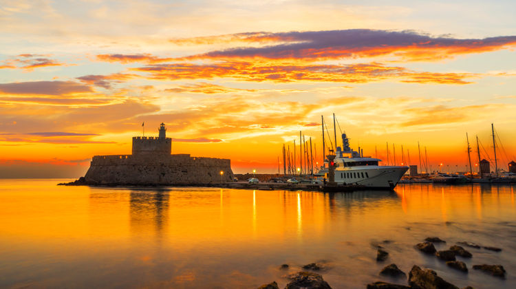 Agios Nikolaos Fortress, Rhodes Island, Greece