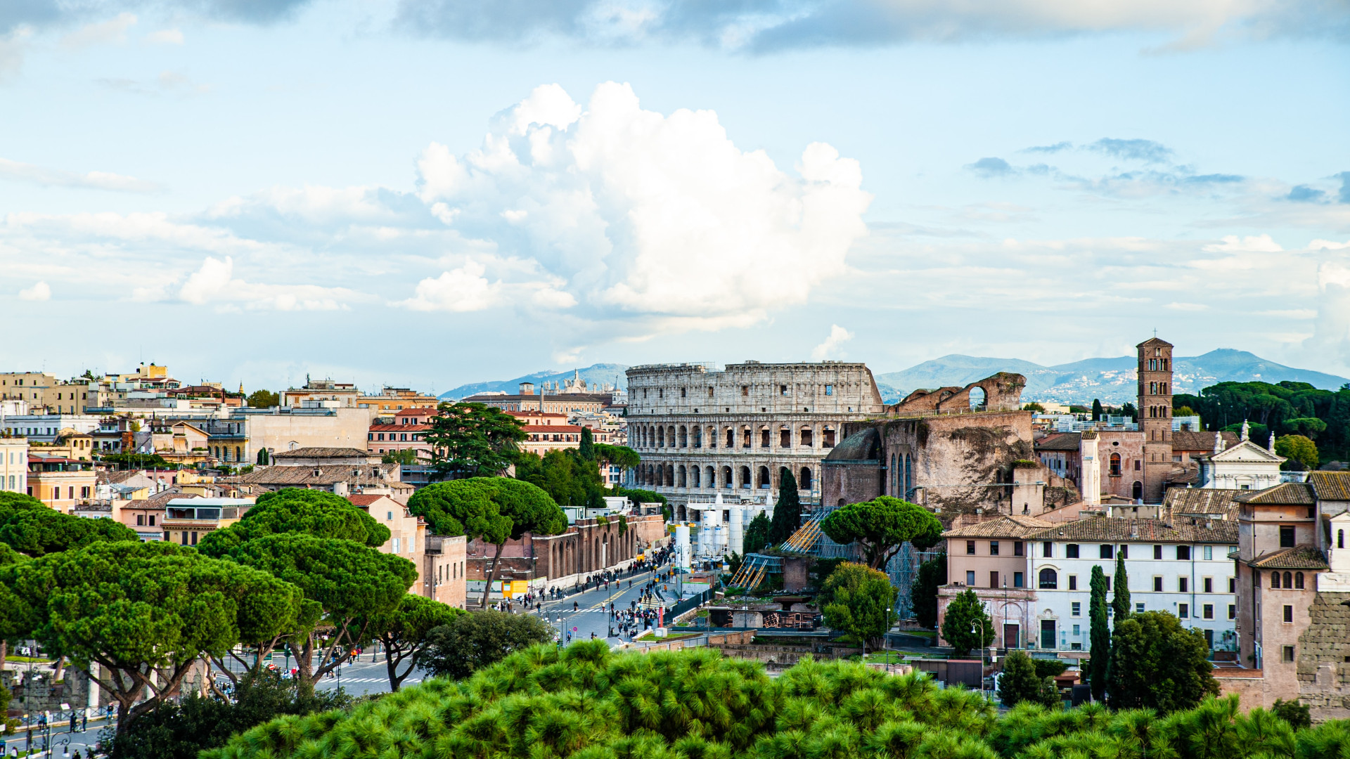 View of Rome, Italy 