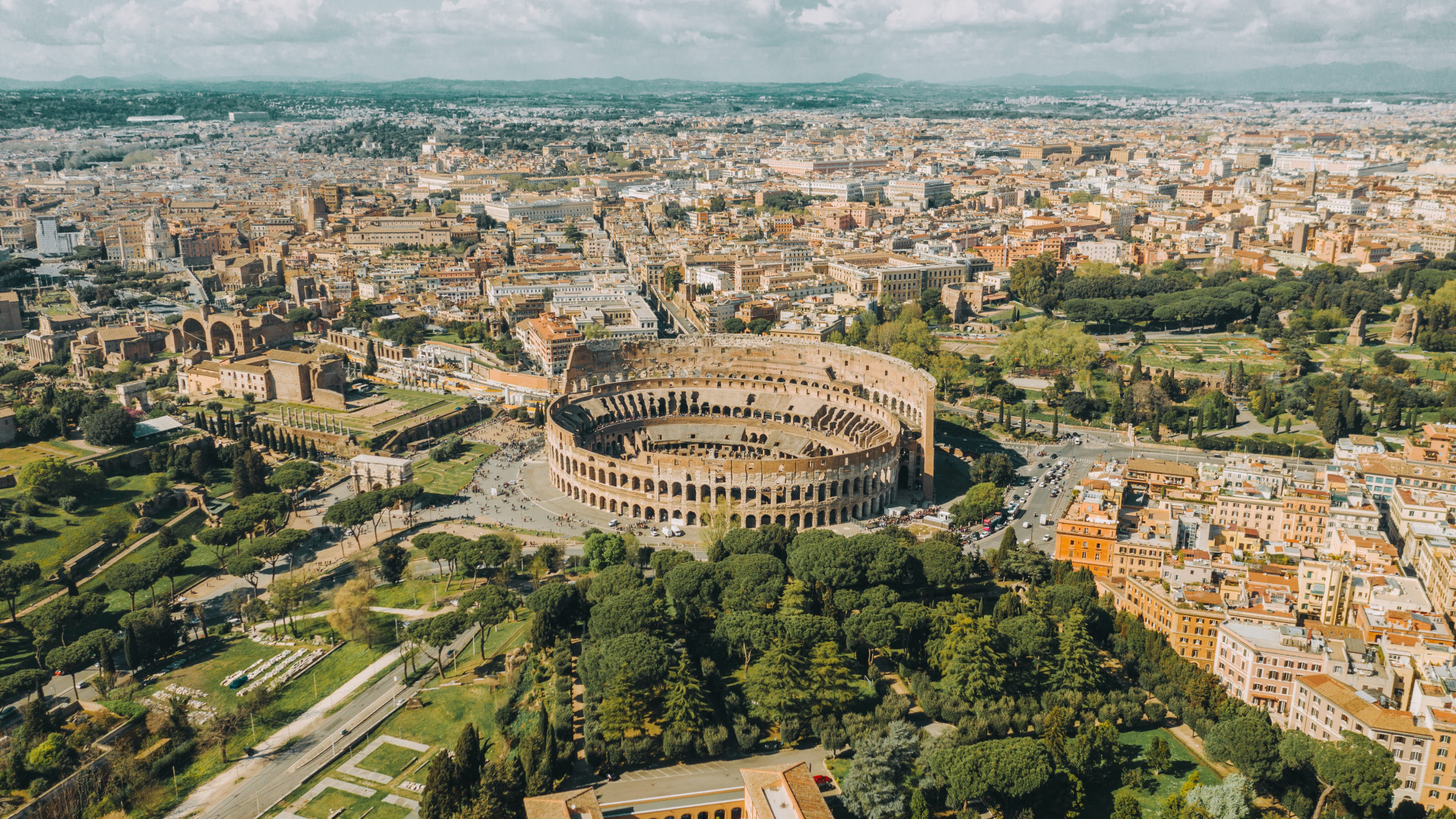 View of Rome, Italy 