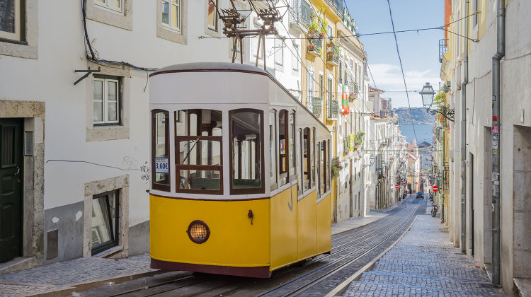 Portugal, Lisbon City - Yellow Trams