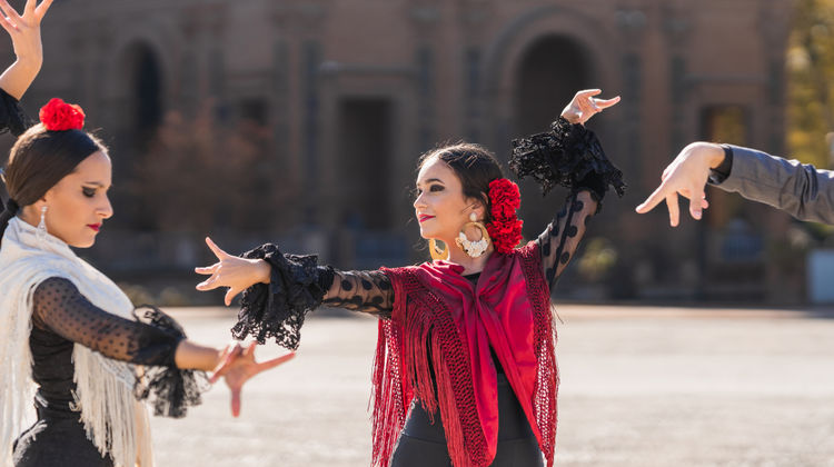 Dancing Traditional Flamenco, Seville, Spain