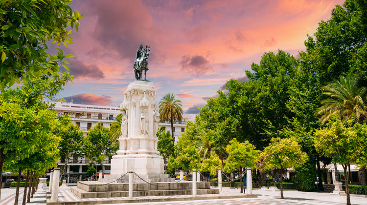 Monument To King Saint Ferdinand In Seville, Spain