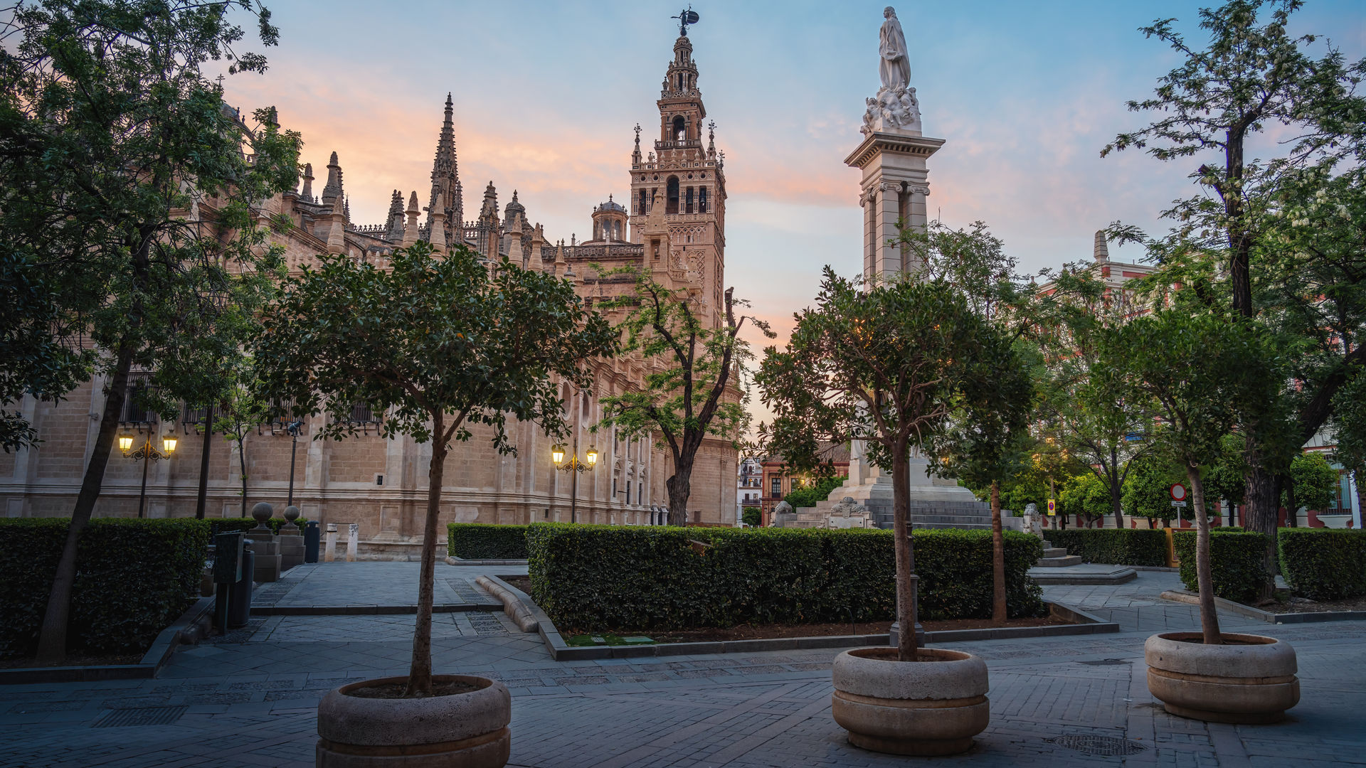 Plaza del Triunfo, Seville, Spain