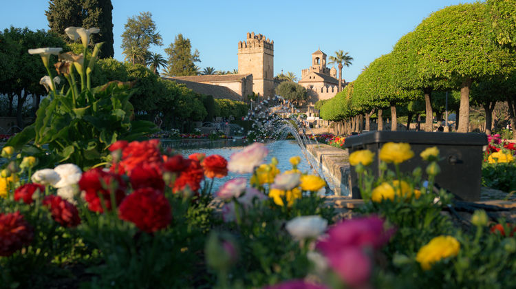 Garden of the Alcazar of Cordoba, Spain