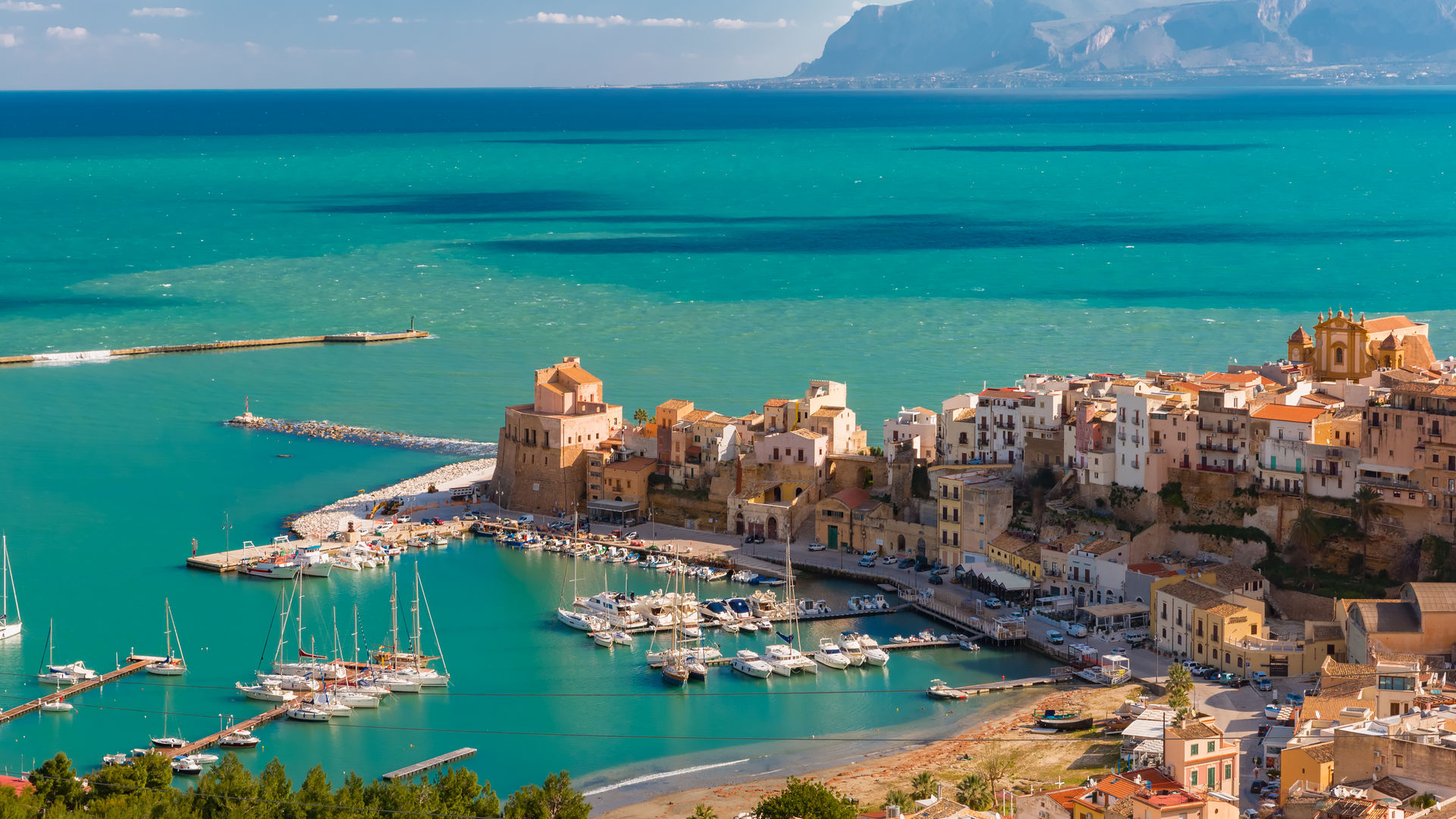 Port town of Castellammare del Golfo, Sicily