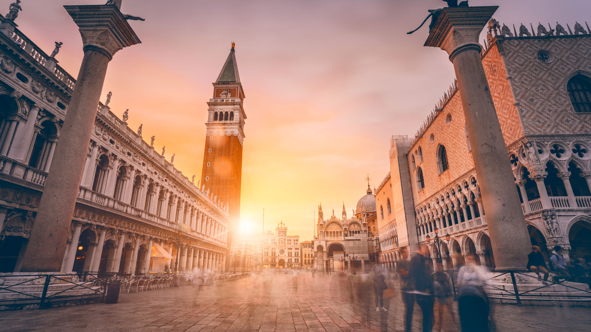 Piazza de San Marco at Sunset, Venice