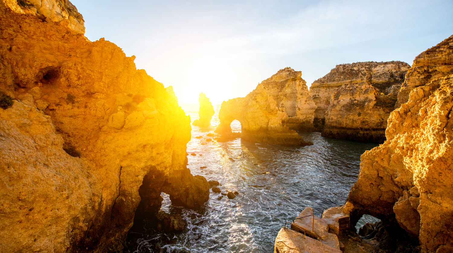 Rocky Coastline in Lagos, Algarve