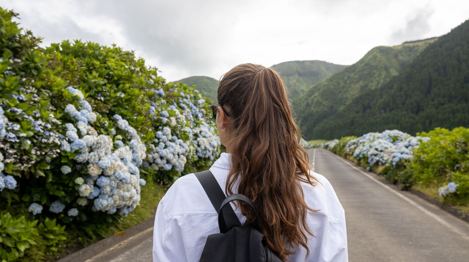 Hiking in São Miguel Island, the Azores, Portugal