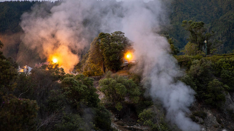 Volcanic Fumaroles in Furnas, São Miguel Island