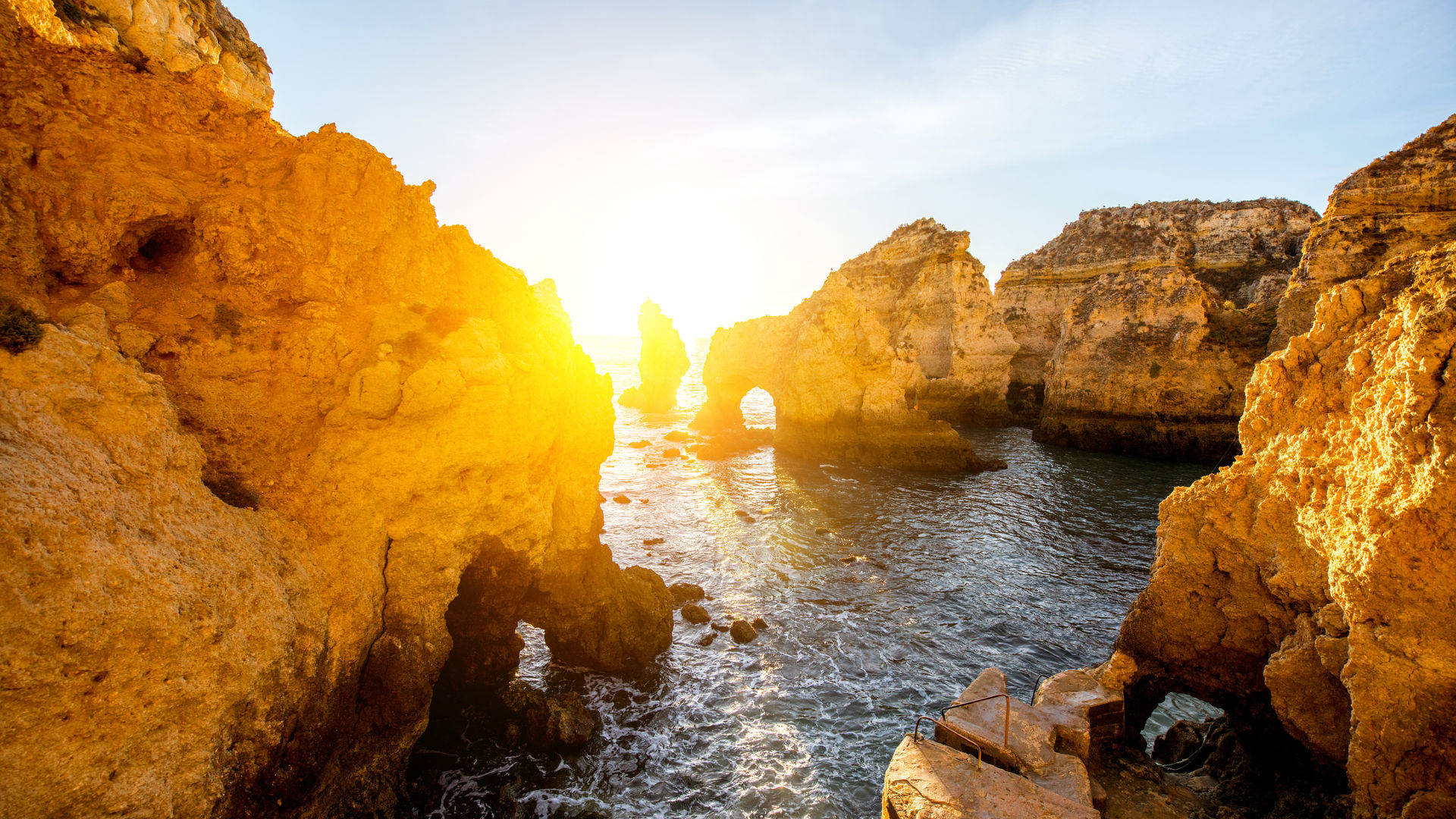 Rocky Coastline in Lagos, Algarve