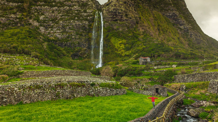 Cascata do Poço do Bacalhau, Ilha das Flores