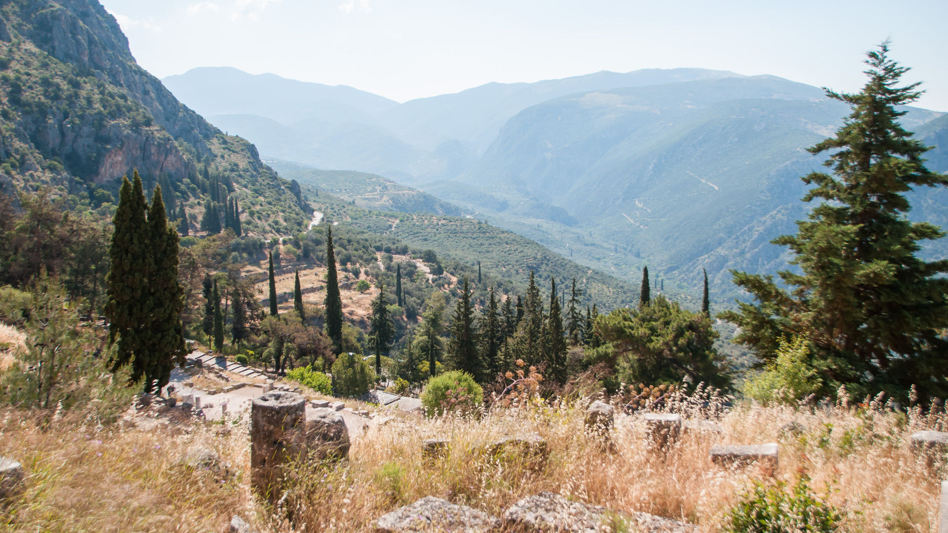 Antigo santuário de Delfos