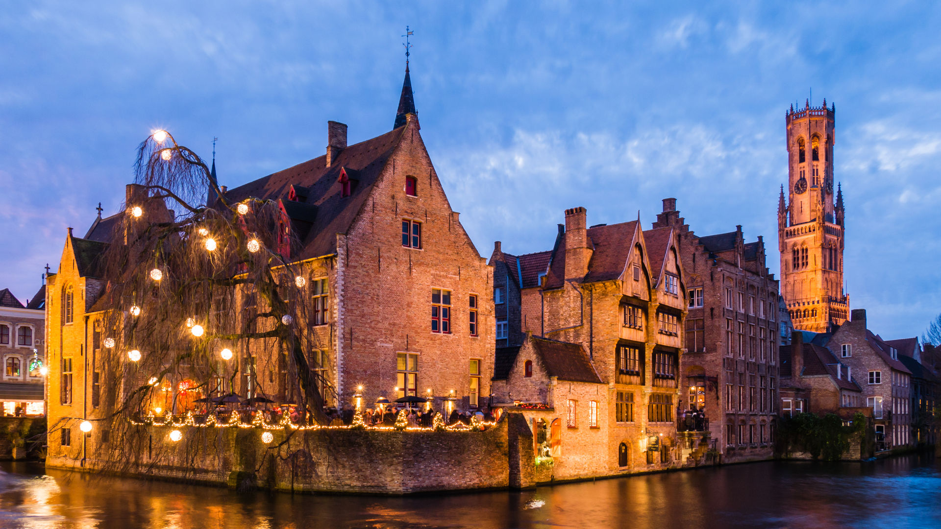 Cais do Rosário e Campanário, Bruges
