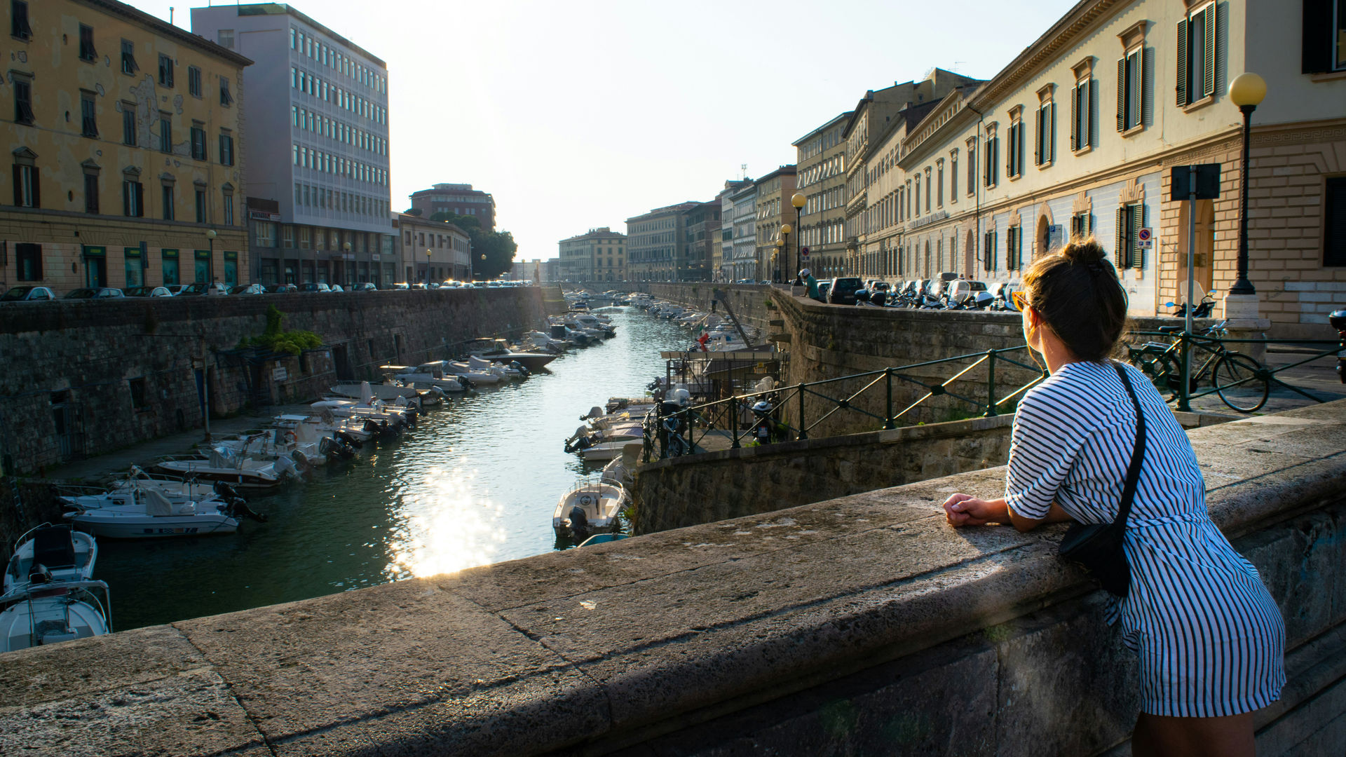 Canal Fosso Reale, em Livorno, Itália