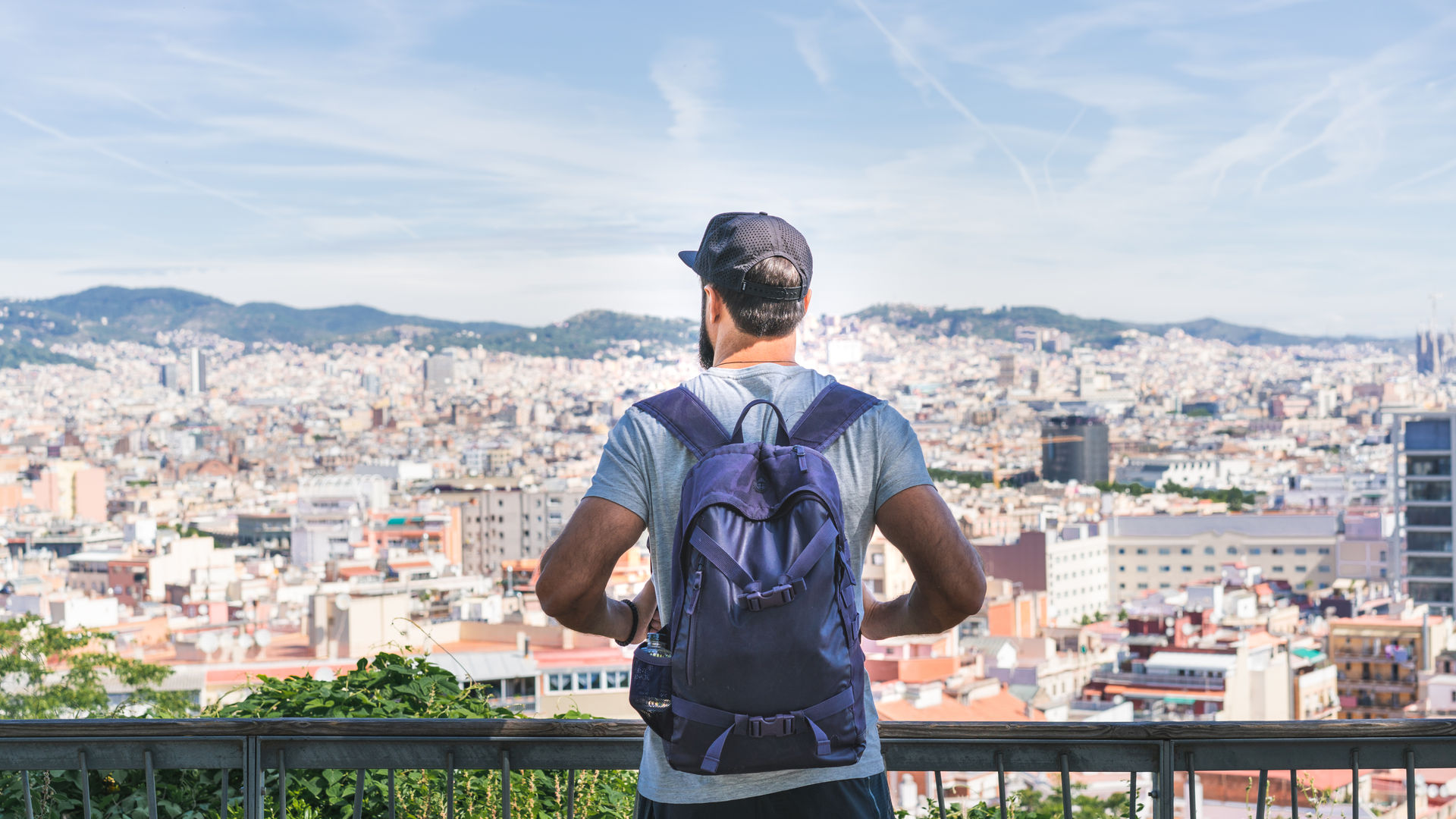 Vista panorâmica de Barcelona, Espanha. 