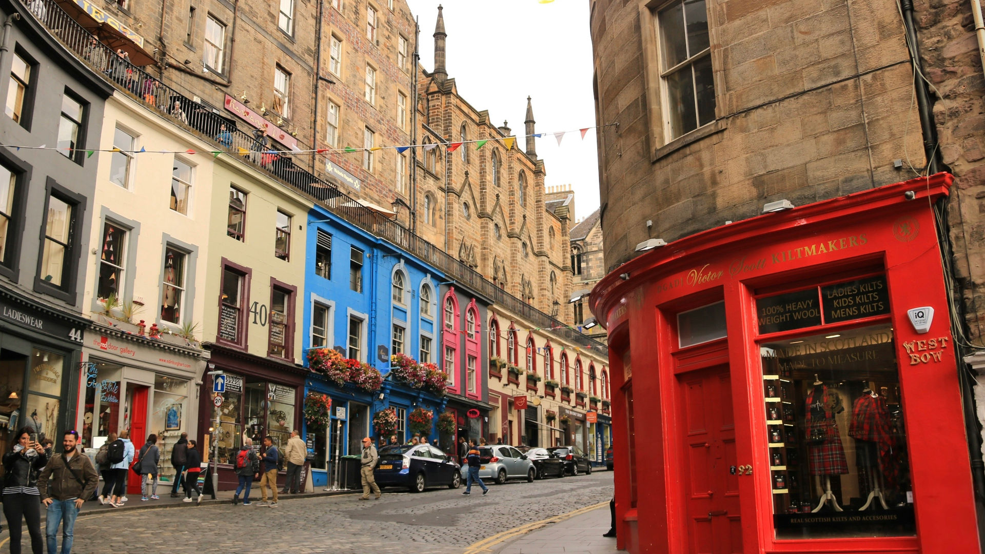 West Bow, uma rua icónica na Cidade Velha de Edimburgo