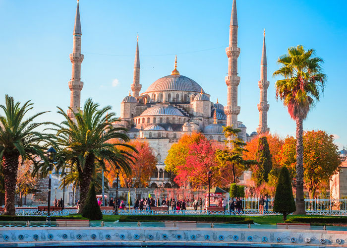 A Mesquita Azul, (Sultanahmet Camii), Istambul, Turquia.